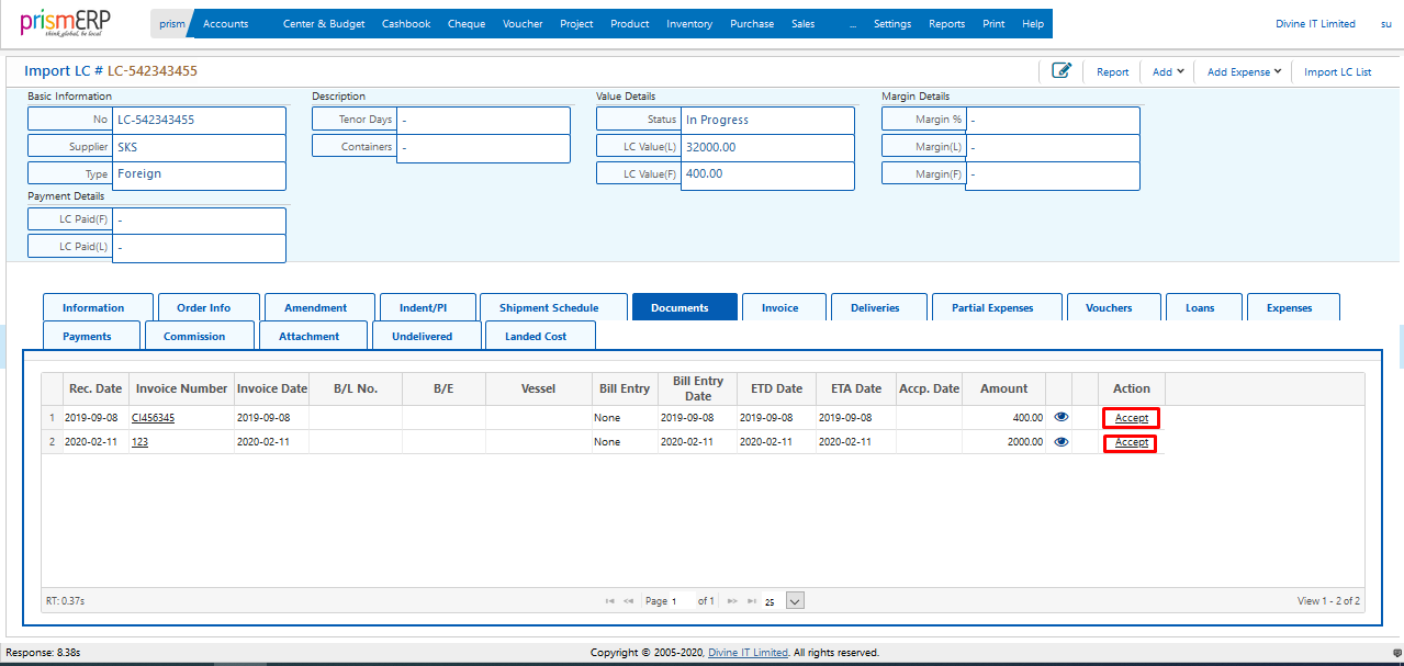 installation and setup of budget module